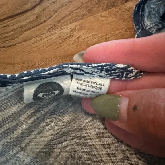 Roxy One Size Open Front Kimono Fringe Cardigan - Picture 7 of 7